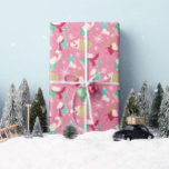 Merry Little Mice- Christmas- Wrapping Paper Roll Cadeaupapier<br><div class="desc">Deze rol inpakpapier bevat een grillige illustratie van feestelijke kleine muizen die zich bezighouden met verschillende soorten winteractiviteiten: skiën, schaatsen, dutten in een mitten, de sneeuw bewonderen en springen met touwverlichting. Op een roze achtergrond. Ideaal voor zowel kinder als volwassen mensen. Blauwgroen groen en marineblauw zijn ook beschikbaar op rollen...</div>
