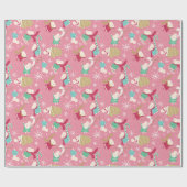 Merry Little Mice- Christmas- Wrapping Paper Roll Cadeaupapier (Vlak)