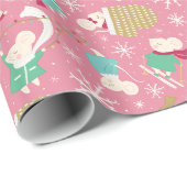 Merry Little Mice- Christmas- Wrapping Paper Roll Cadeaupapier (Rol Hoek)