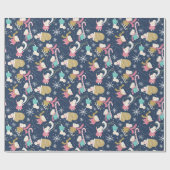 Merry Little Mice- Christmas- Wrapping Paper Roll Cadeaupapier (Vlak)