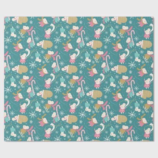 Merry Little Mice- Christmas- Wrapping Paper Roll Cadeaupapier (Vlak)
