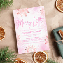 Merry Little Pink Baby shower