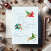 Merry Little Pups- Non-Photo Flat Holiday Card Feestdagenkaart
