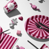 Merry little red stripe Christmas Party Cups Papieren Bekers