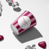 Merry little red stripe Christmas Party Cups Papieren Bekers