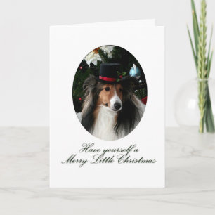 Merry Little Sheltie Feestdagen Kaart