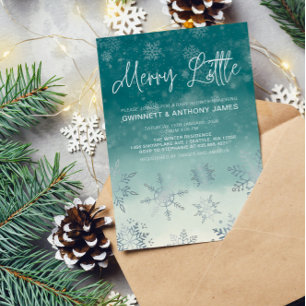 Merry Little Snowflakes Baby shower Kaart