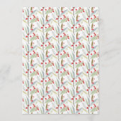 Merry Little Watercolor Christmas Baby Shower Kaart (Achterkant)