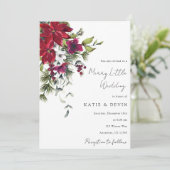 Merry Little Wedding Kaart (Staand voorkant)