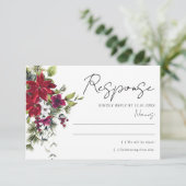 Merry Little Wedding RSVP Kaartje (Staand voorkant)