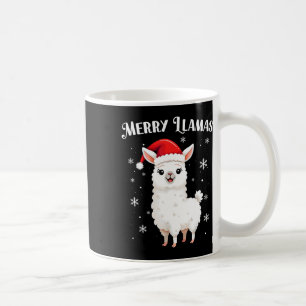 Merry Llamas Funny Christmas Llama Animal Holiday Koffiemok