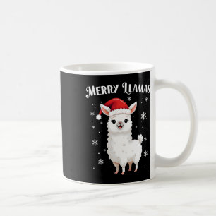 Merry Llamas Funny Christmas Llama Animal Holiday Koffiemok