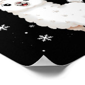 Merry Llamas Funny Christmas Llama Animal Holiday Poster (Hoek)