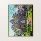 Merry Lowcountry Kerstblauwvintonijn SC Church Legpuzzel (Verticaal)