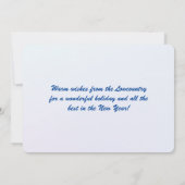 Merry Lowcountry Kerstblauwvintonijn South Carolin Feestdagenkaart (Achterkant)