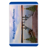 Merry Lowcountry Kerstblauwvintonijn South Carolin Magneet (Verticaal)