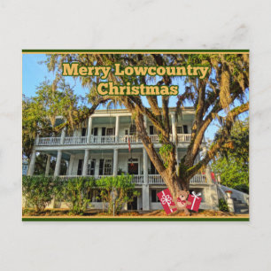 Merry Lowcountry Kerstfeest South Carolina Holiday Briefkaart