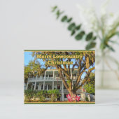 Merry Lowcountry Kerstfeest South Carolina Holiday Briefkaart (Staand voorkant)