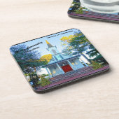 Merry Lowcountry kerstkapel Palmetto Bluff Bier Onderzetter (Linkerzijde)