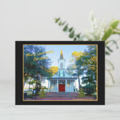 Merry Lowcountry kerstkapel Palmetto Bluff Feestdagenkaart (Staand voorkant)