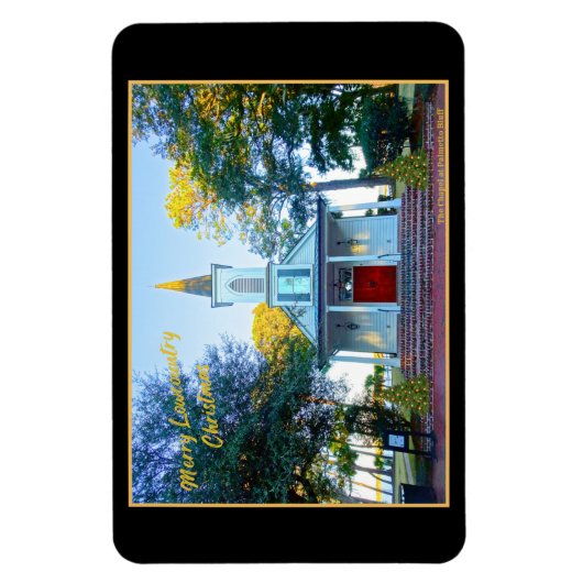 Merry Lowcountry kerstkapel Palmetto Bluff Magneet (Verticaal)