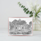 Merry Lowcountry Kerstmis Bluffton Church Feestdagenkaart (Staand voorkant)