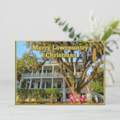 Merry Lowcountry Kerstmis South Carolina Feestdagenkaart (Staand voorkant)