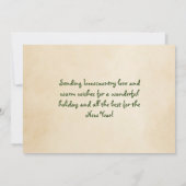 Merry Lowcountry Kerstmis uit Georgia Feestdagenkaart (Achterkant)