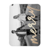 Merry Luxe | Holiday Photo Magnet Magneet (Verticaal)