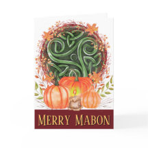 Merry Mabon Celtic Triskelion Herfst Pumpkins