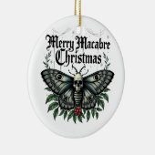 Merry Macabre Christmas Skull Moth Ornament (Rechts)