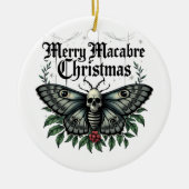 Merry Macabre Christmas Skull Moth Ornament (Voorkant)