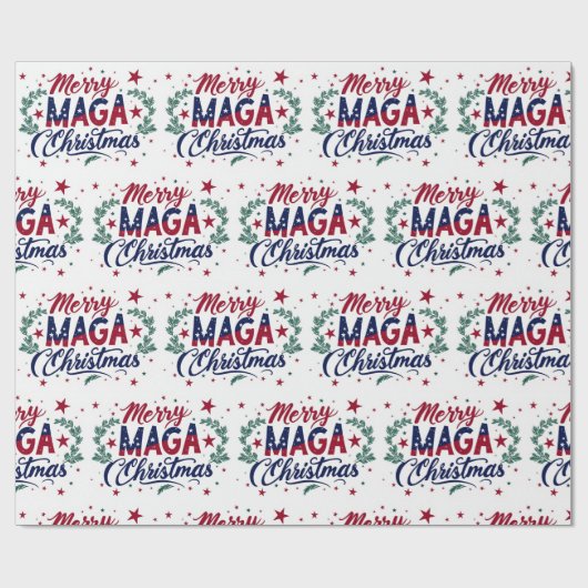 Merry Maga Christmas Cadeaupapier (Vlak)