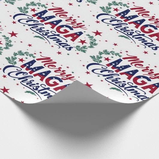Merry Maga Christmas Cadeaupapier (Hoek)