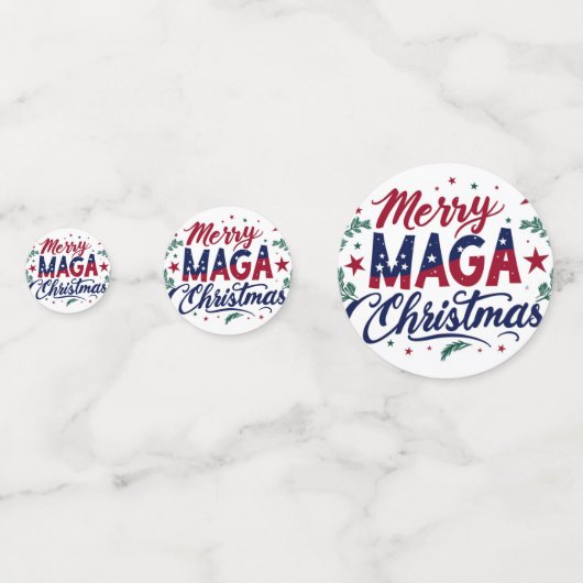 Merry Maga Kersttafel Confetti (Achterkanten)