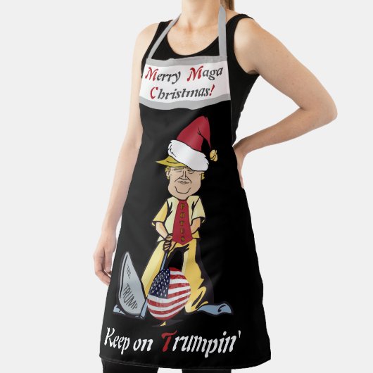 Merry Maga Trump Kerstappron Schort (Insitu)