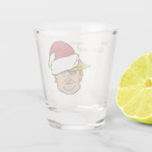 Merry Maga Trump met kerst Shot Glas (Achterkant)