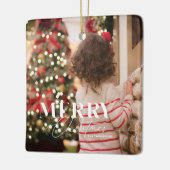 Merry Magic Christmas Foto Ornament (Links)