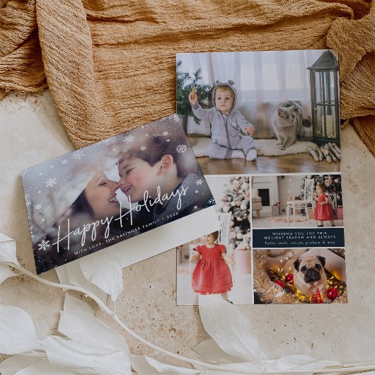 Merry Magic | Foto Snowflake Feestdagen Kaart