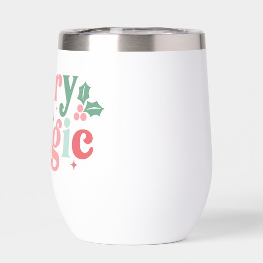 Merry Magic - Kleurrijke vakantietypografie (Achterkant)