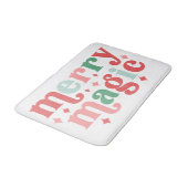 Merry Magic - Kleurrijke vakantietypografie Badmat (Gekanteld)