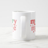 Merry Magic - Kleurrijke vakantietypografie Grote Koffiekop (Achterkant)