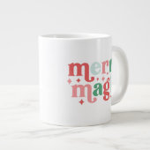 Merry Magic - Kleurrijke vakantietypografie Grote Koffiekop (Voorkant rechts)