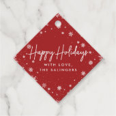 Merry Magic | Rood- en wittekopsmaakfeest Bedankjes Labels (Voorkant)