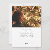 Merry Magic Script Serif Kerstmis Portret Foto Feestdagenkaart (Achterkant)