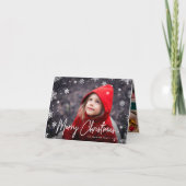 Merry Magic | Snowflake Overlay-out met kerstmis Feestdagen Kaart (Voorkant)