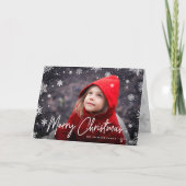 Merry Magic | Snowflake Overlay-out met kerstmis Feestdagen Kaart (Voorkant)