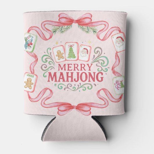 Merry Mahjong | Christmas Blikjeskoeler (Voorkant)