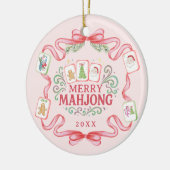 Merry Mahjong | Christmas Keramisch Ornament (Links)