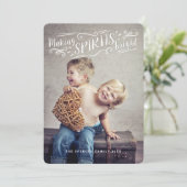 Merry Making Spirits Bright Vakantie Fotokaart Feestdagenkaart (Staand voorkant)